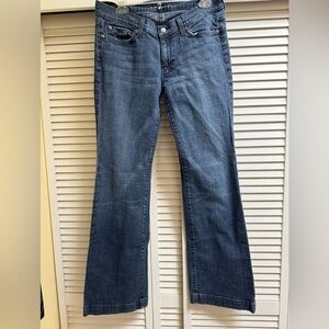 Vintage Y2K 7 for all Mankind Dojo Style Women's Blue Jeans
